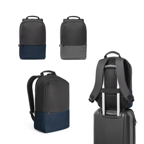 GENOA BPACK. Diefstalbestendige rugzak van 600D gerecycled polyester met hoge dichtheid