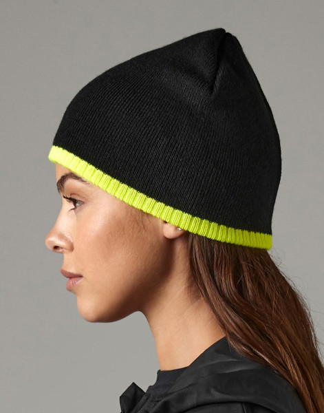 Two-Tone Beanie Knitted Hat