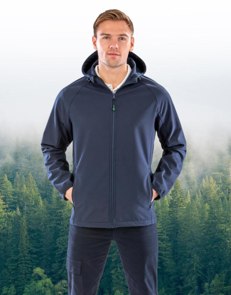 Men's Recycled 3-Layer Hooded Softshell