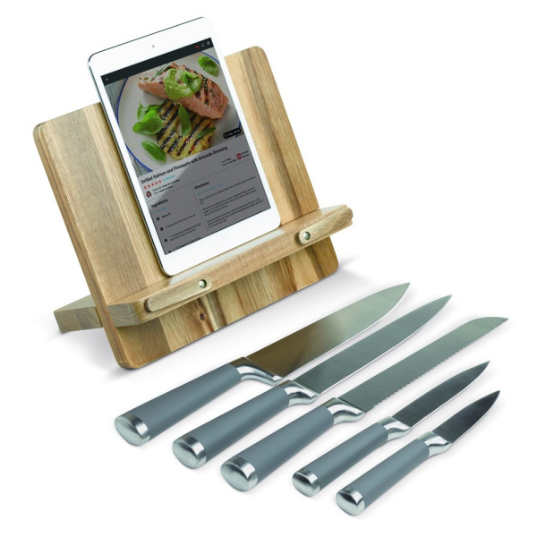 Kookboekstandaard inclusief 5 messen