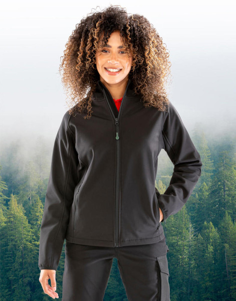 Women's Recycled 3-Layer Hooded Softshell