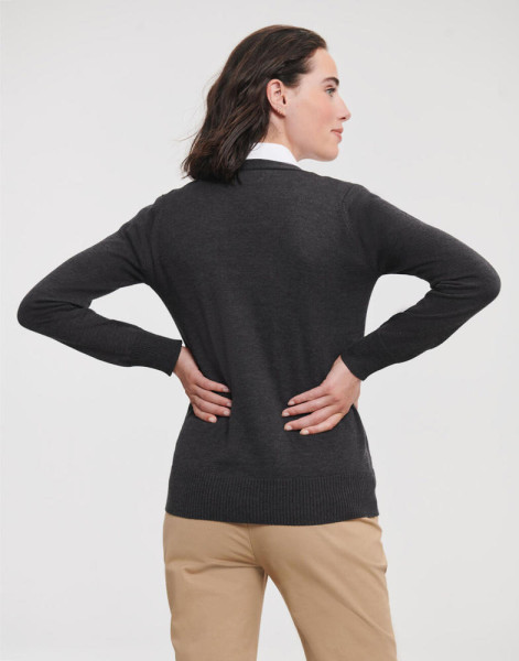 Ladies’ V-Neck Knitted Cardigan