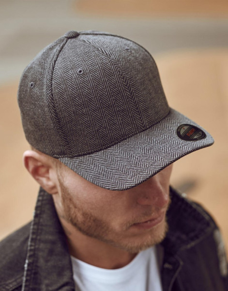 Herringbone Melange Cap