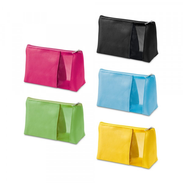 ANNIE. Make-up tasje van microvezel en mesh